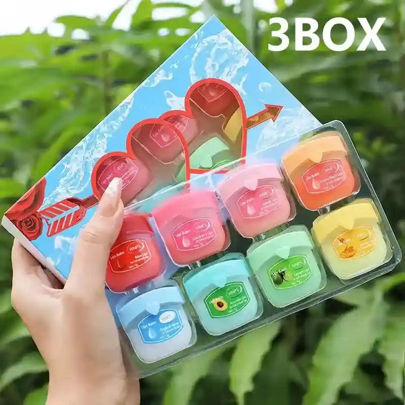 Fruit Lip Balm Set: Moisturizing Lip Treatment for Dry, Cracked Skin Lip Care C-3box 1 Tidesmit