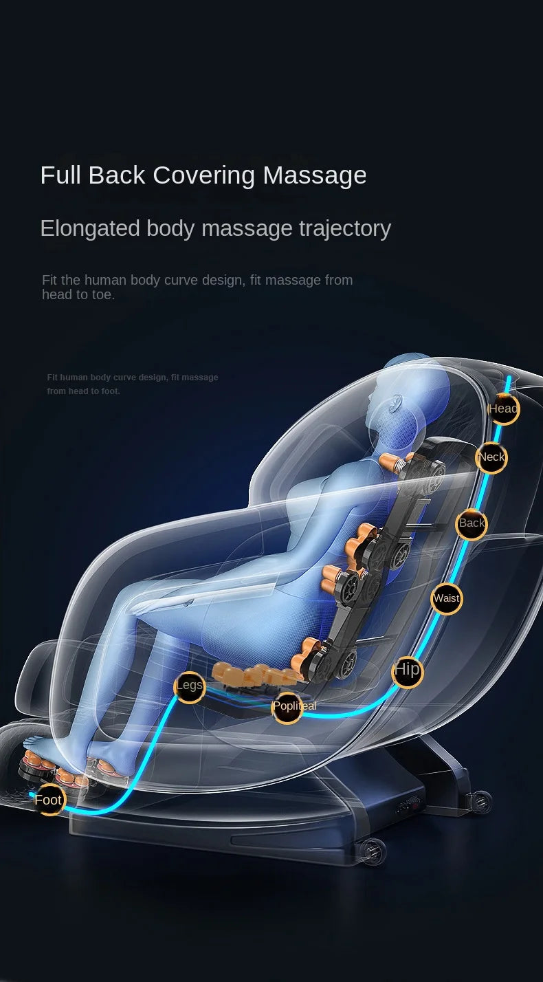Shiatsu Full Body Massage Chair with Heat Therapy and 3D Rollers Massage Chairs Tidesmit