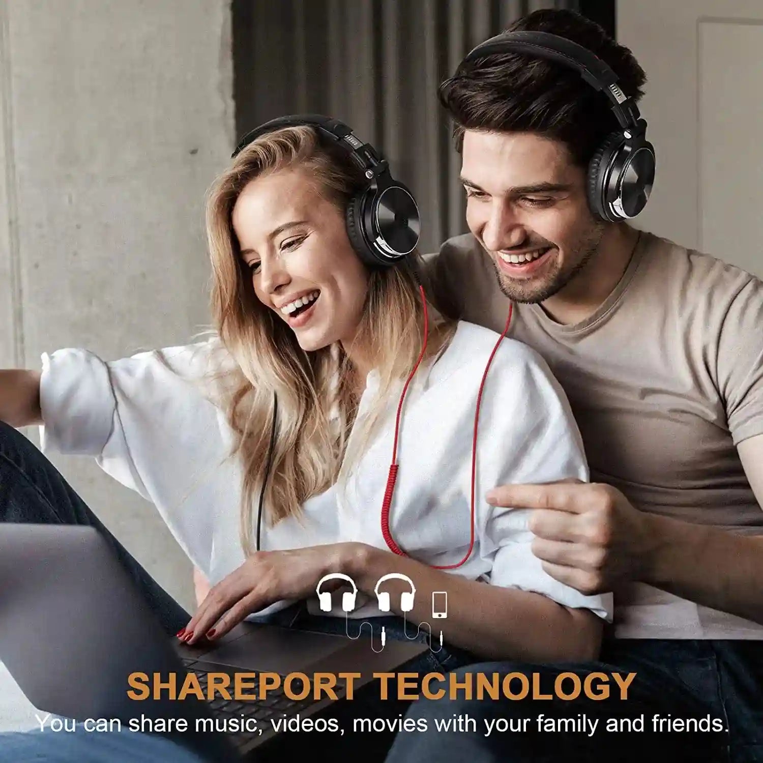 Wired Over Ear Studio Headphones - Hi-Res Audio Monitoring Tidesmit