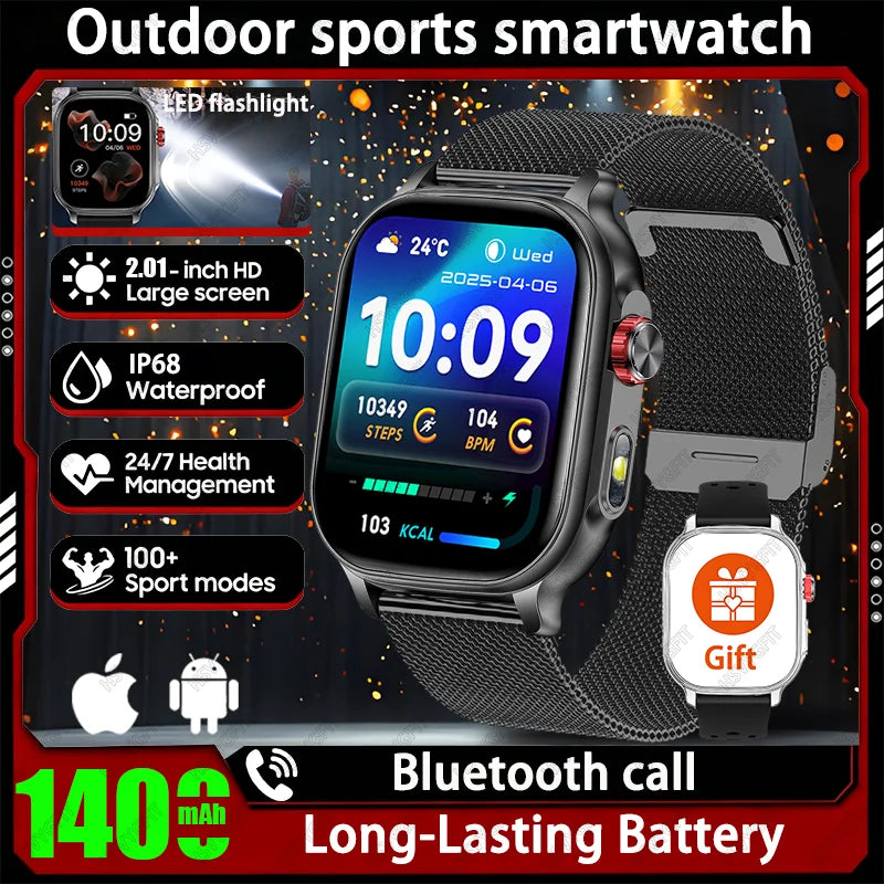 2026men's andwomen'ssmartwatches,2.01-inch high-definitiontouchscreen,1400mAhultra long battery life,men'sandwomen'sholidaygifts