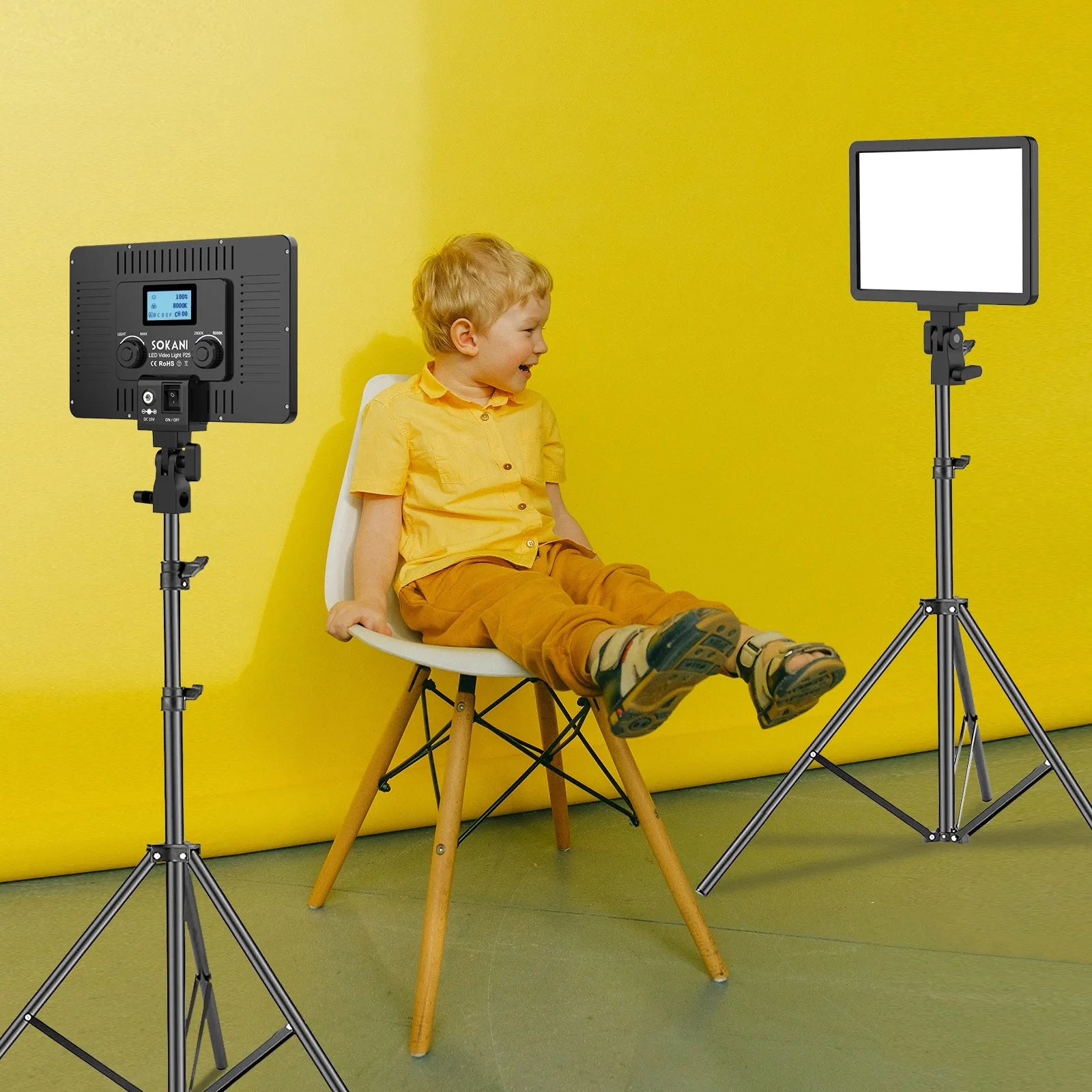 LED Video Light Panel | Adjustable Studio Fill Lamp for Creators Tidesmit