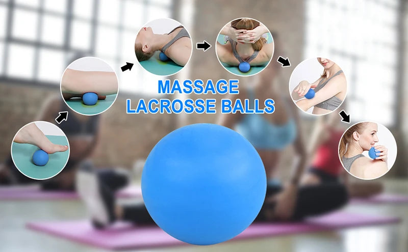 Massage Lacrosse Ball for Deep Tissue Trigger Point Therapy by Tidesmit Back Massage Instrument Tidesmit