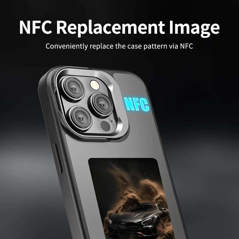 NFC E-Ink Phone Case for iPhone 16 Pro Max - Durable Shock-Absorbing Cover Tidesmit