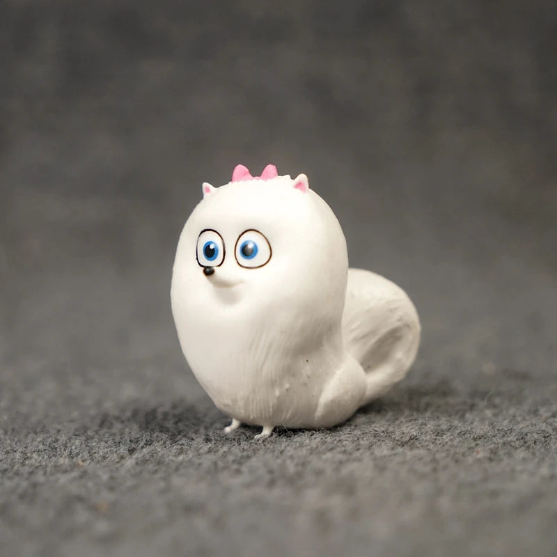 Cute Gidget dog toy from Secret Life of Pets, a white miniature figurine perfect for home decor or kids' gifts.