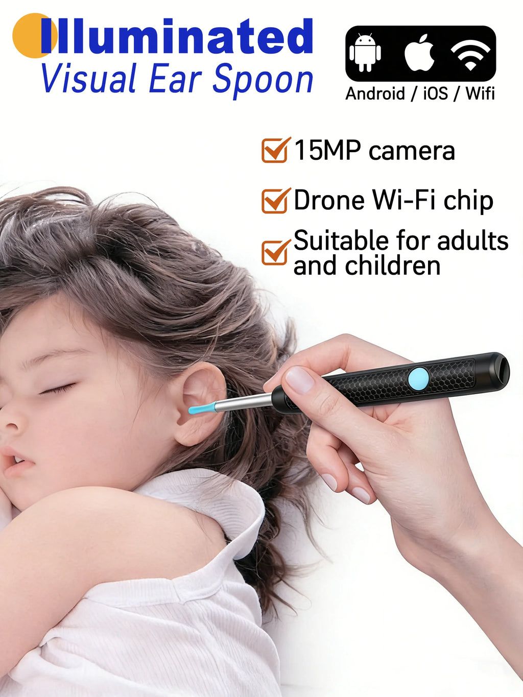 Digital Otoscope Ear Wax Cleaner with HD Camera - Tidesmit Relaxation Treatment Tidesmit