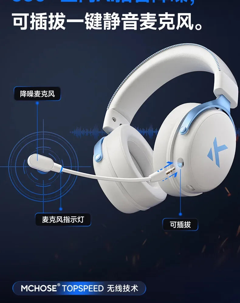 MCHOSE V9 Pro Wireless Gaming Headset: Four-Mode Connectivity Tidesmit Tidesmit