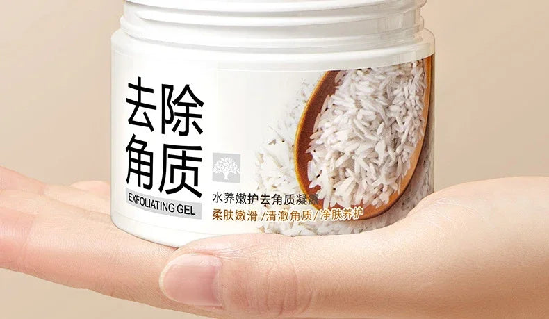 White Rice Face Exfoliating Gel | Gentle Hydrating Pore Refiner Scrubs Treatments Tidesmit