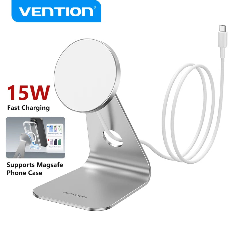 Magnetic Wireless Charger for iPhone 15W Fast Charge with 1M Cable Tidesmit