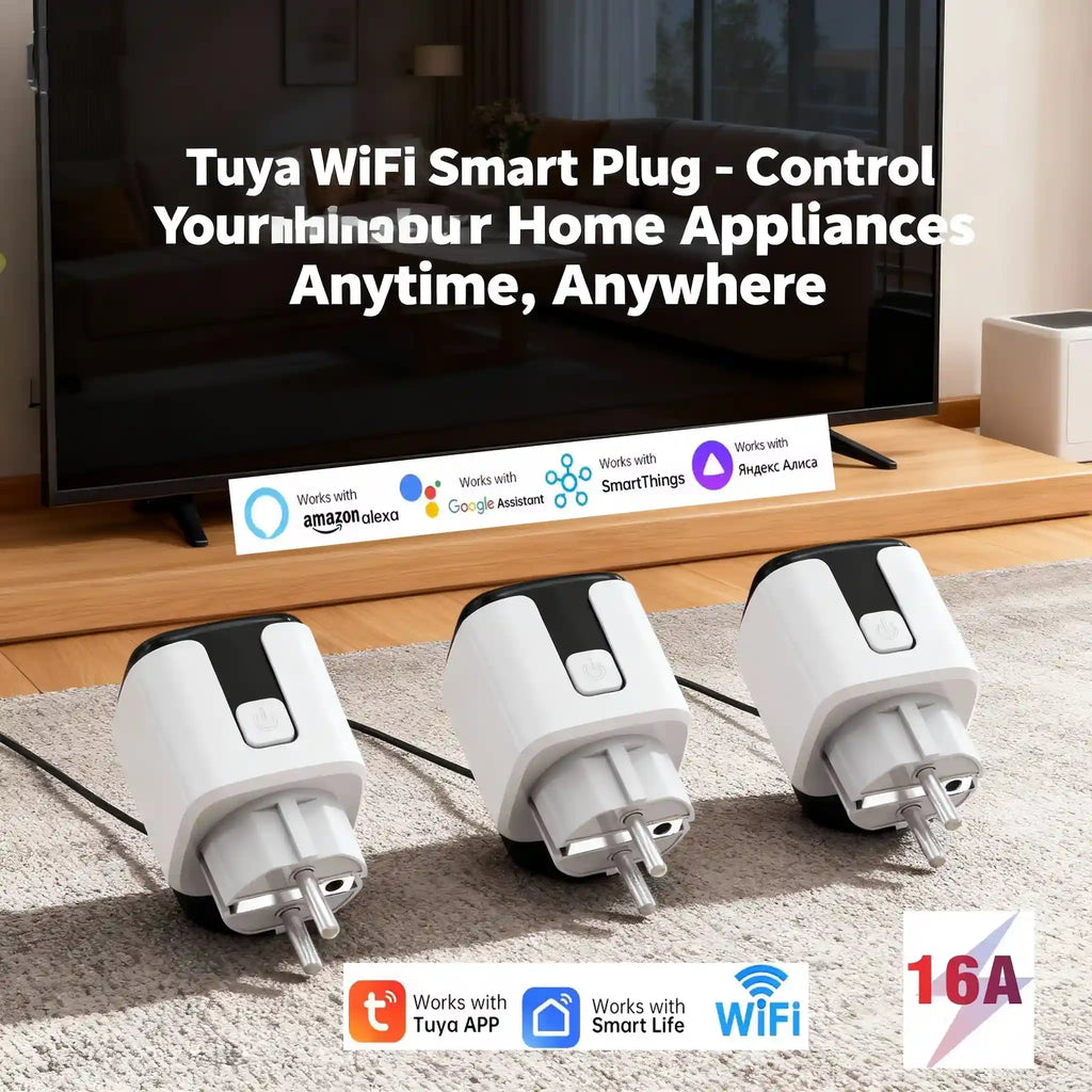 Tidesmit Wifi Smart Plug 16A with Energy Monitor & Voice Control Tidesmit