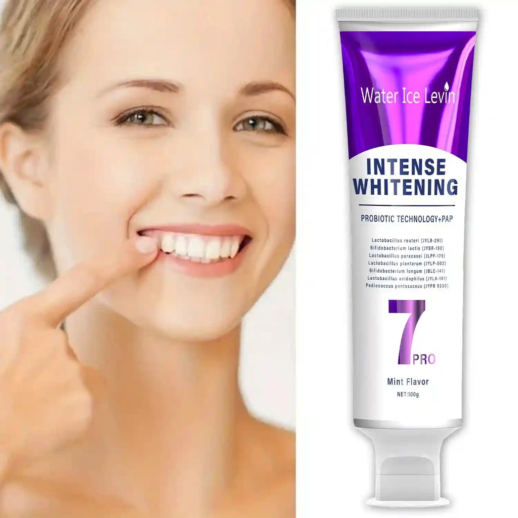Tidesmit Probiotic Super Whitening Toothpaste tube and oral care set for deep cleaning and fresh breath