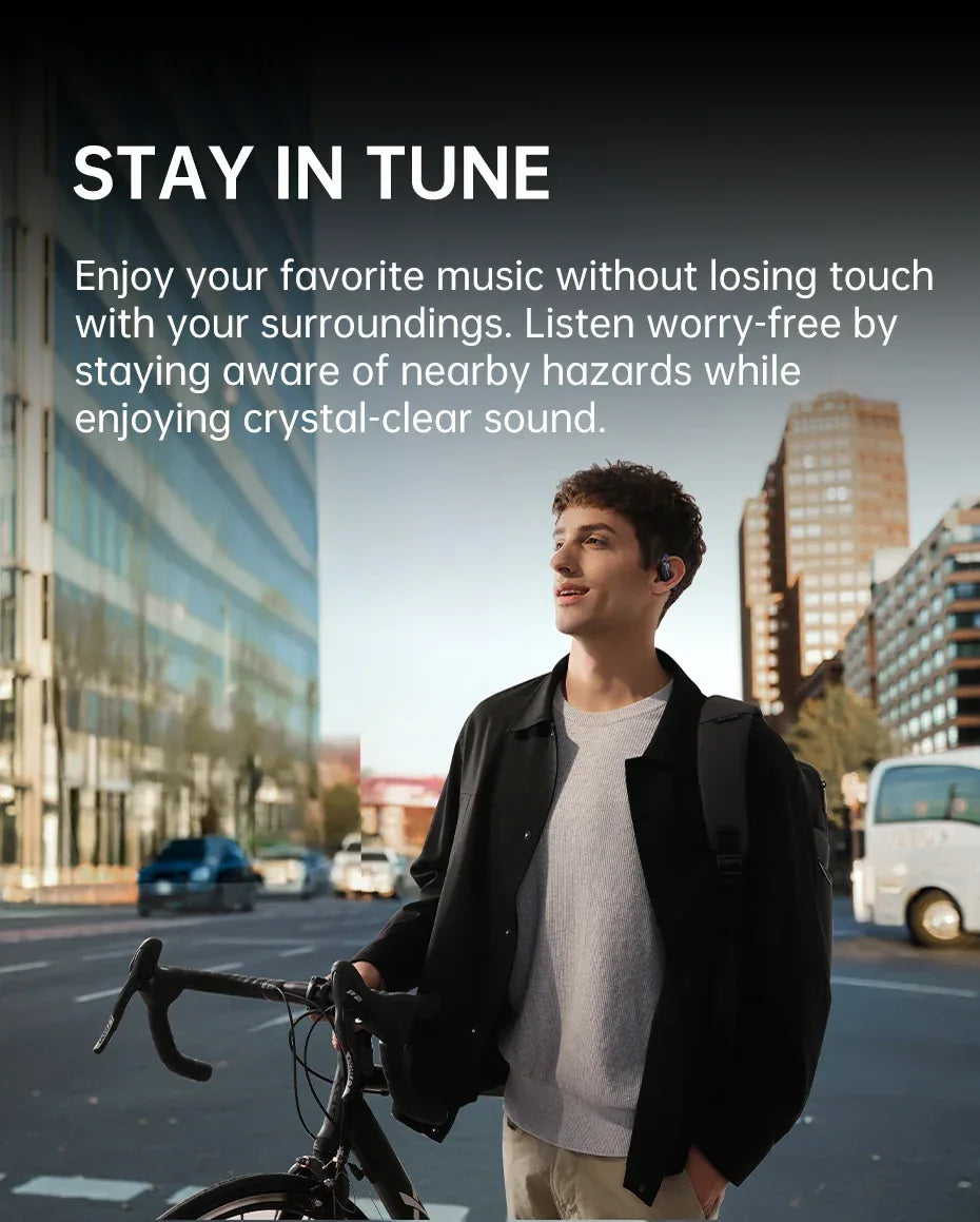 Open-Ear Sport Earbuds Bluetooth 5.4 60-Hour Playtime by Tidesmit Tidesmit