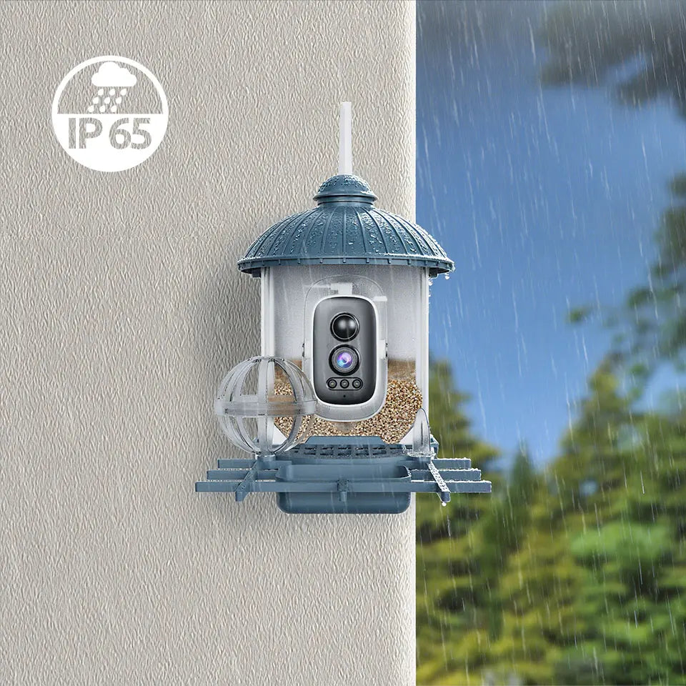 4MP HD Birds Feeder Camera Solar Powered AI Motion BirdWatching Wireless WiFi Camera Wildlife Monitor,Night Vision,Waterproof
