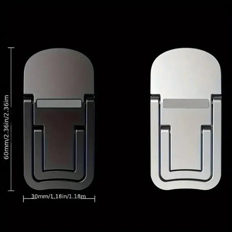 2-pack Hopfällbart Laptopställ - Portabelt Notebook-stöd, Justerbar Höjare, Kylfunktion, Universellt för Laptop och Surfplatta