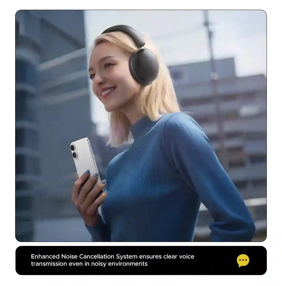 Tidesmit Wireless Over-Ear Headphones with 80H Battery and HiFi Audio Tidesmit
