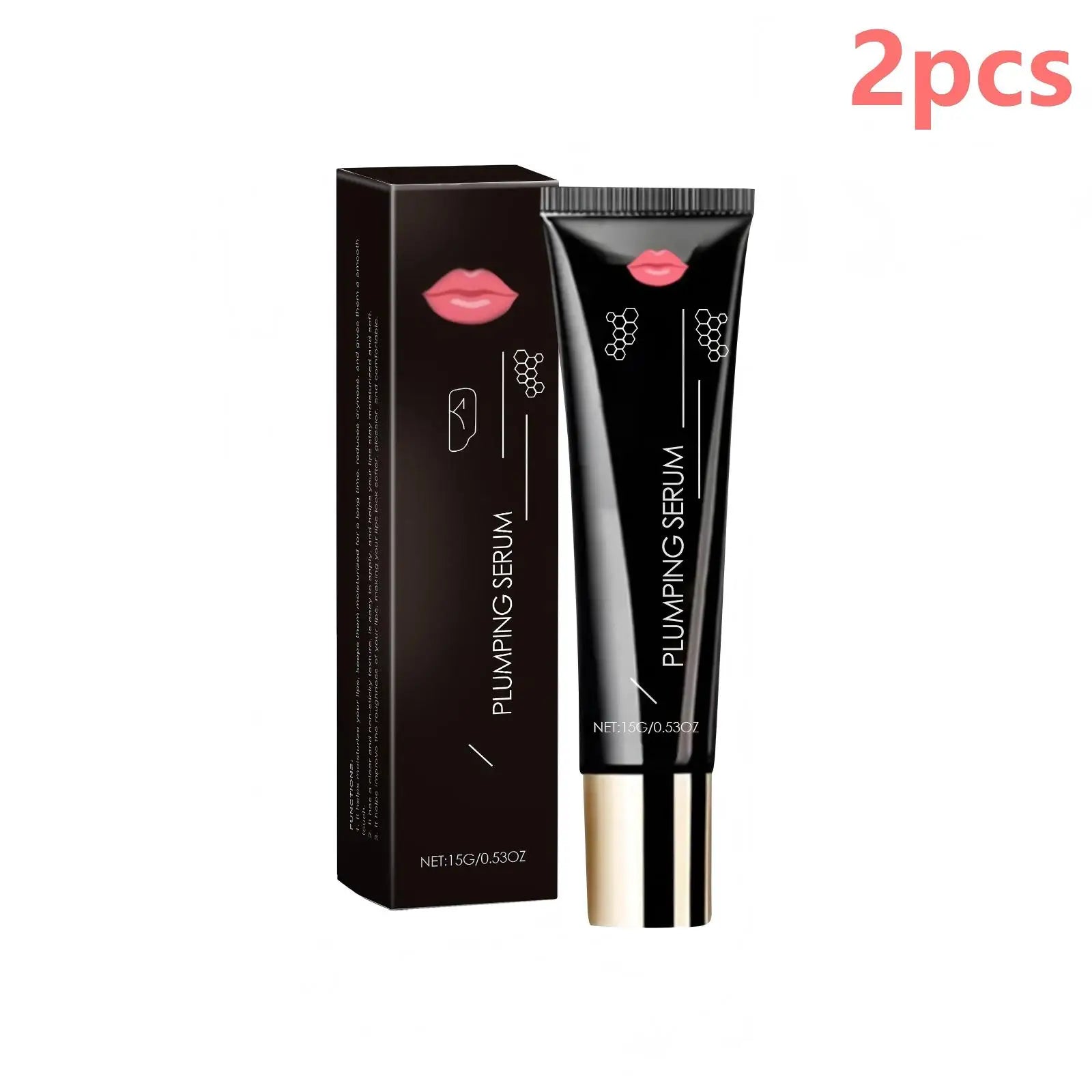 Lip Plumping Serum – Hydrating Volumizing Formula by Tidesmit Lip Care 2pcs Tidesmit