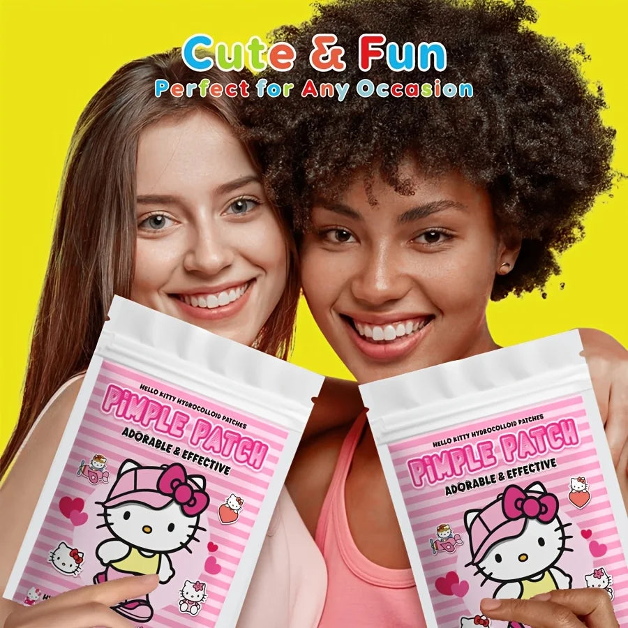25/50/100PCS Sanrio Hello kitty Cartoon hydrocolloid acne patch - facial decorative sticker - covers blemishes and acne scars.