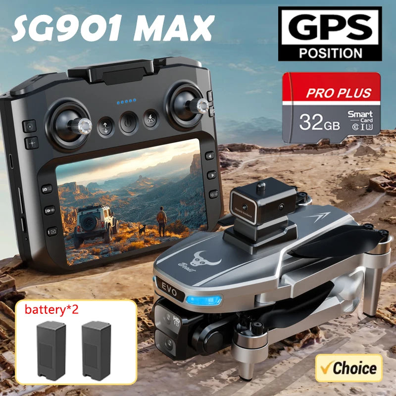 4K GPS Drone with HD Camera - Foldable Obstacle Avoidance Tech Tidesmit