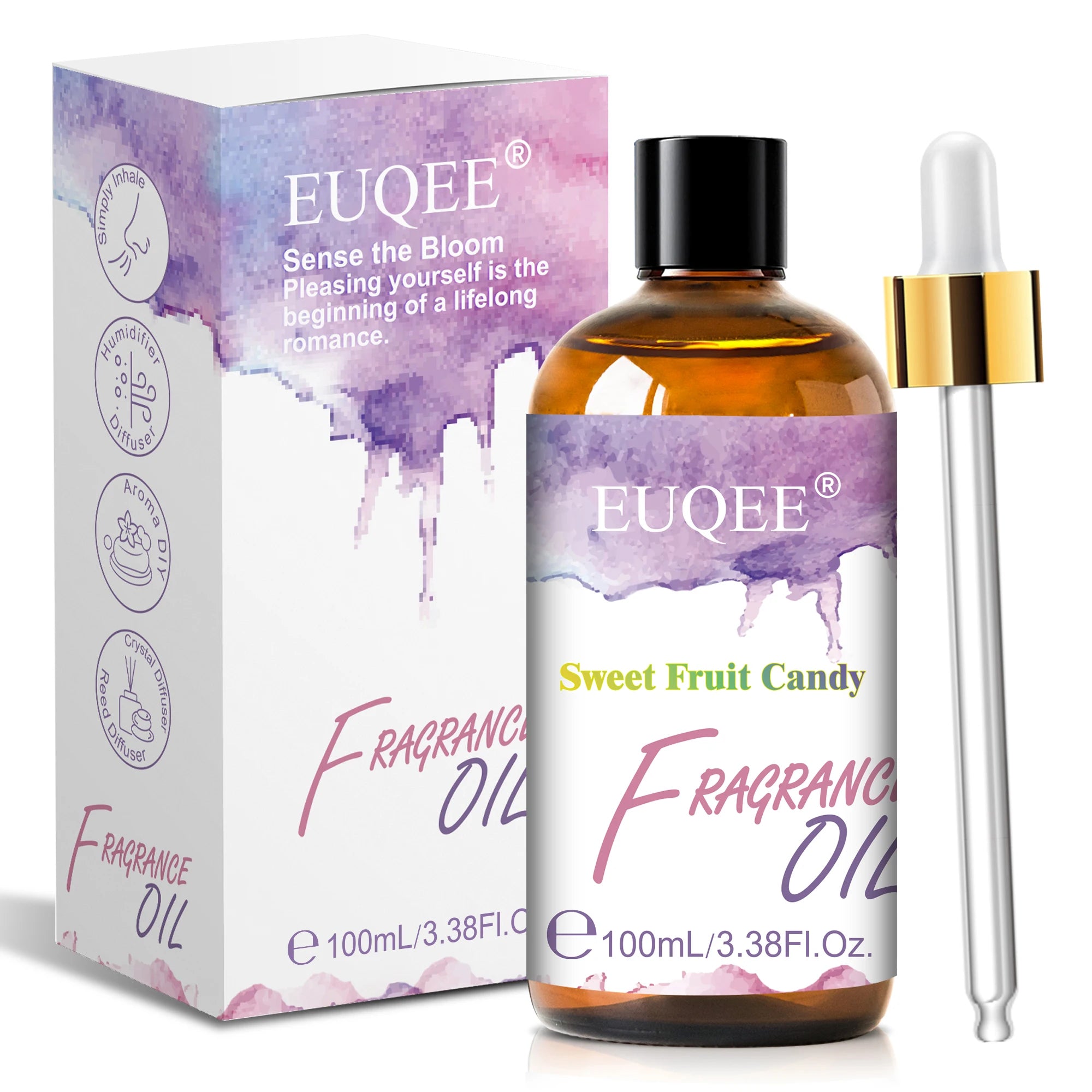 EUQEE 100ml Aroma Fragrance Oil Japanese Magnolia Bubble Gum Coconut & Vanilla Freesia Fragrance Oils For Diffuser Humidifier