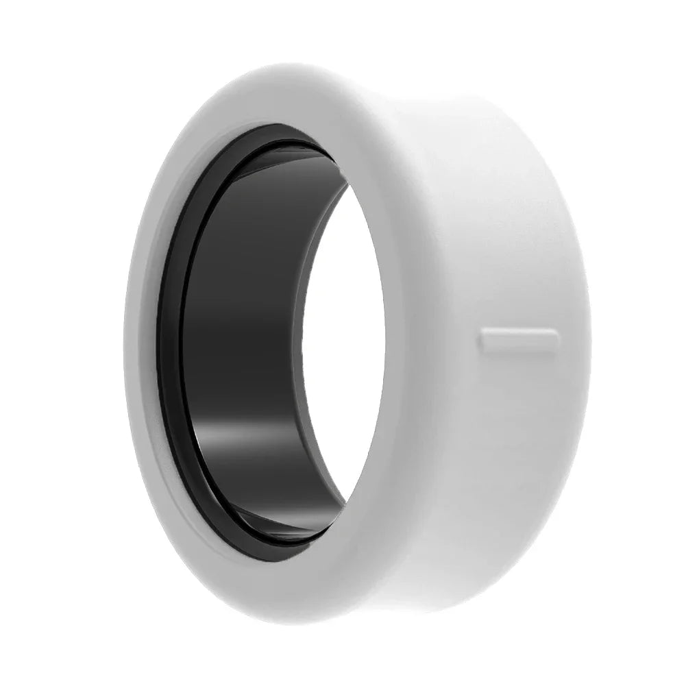 Samsung Galaxy Ring Silicone Case: Scratch-Resistant Protective Cover White Tidesmit