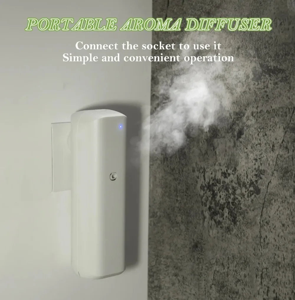 Smart Waterless Essential Oil Diffuser 300m³ Scent Air Machine Portable Scent Diffuser Plug-in Wall for Large Room Home Office