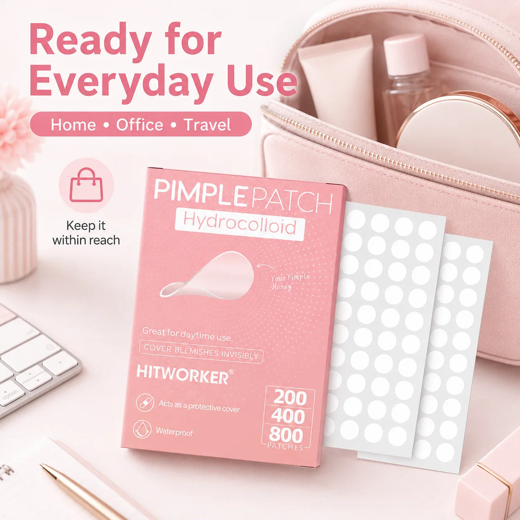 600/400/240pcs/box invisible acne patch set - deep cleaning high-quality water-based acne stickers, gentle and skin friendly