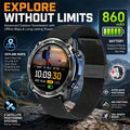 2026 New Outdoor Adventure DT G1 Smart Watch GPS Offline Map 100+Sports Mode Fitness 3ATM Waterproof Bluetooth Call Smart Watch