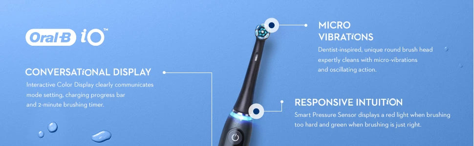 Oral B Electric Toothbrush IO Series Rechargeable Waterproof Smart Rotating Timing Electronic Tooth Brushes IO2 IO3 IO4 IO7 IO9