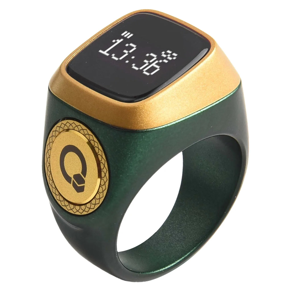 Smart Zikr Ring With Digital Counter, Vibration Alerts, and Health Tracking Tidesmit