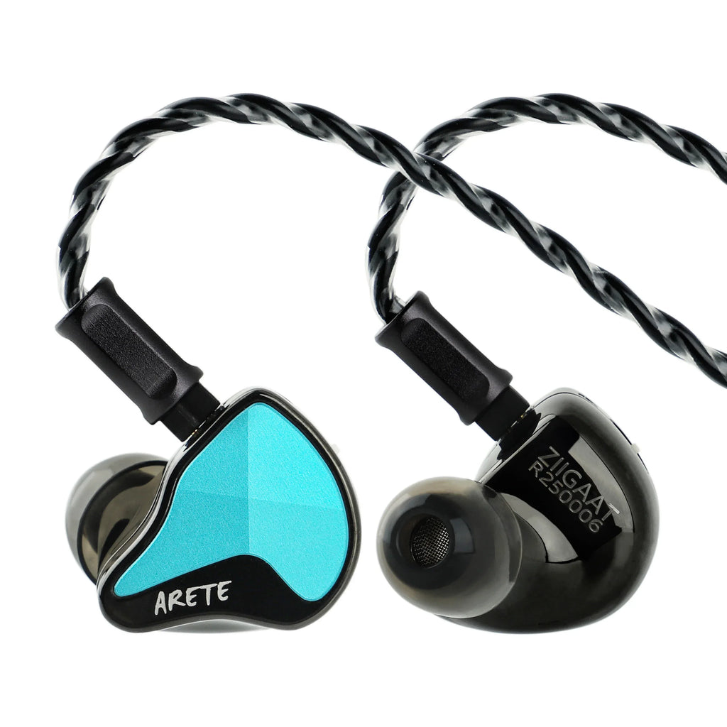 ZiiGaat Arete II Hybrid IEMs | 1DD+4BA Professional Monitors | Tidesmit Tidesmit