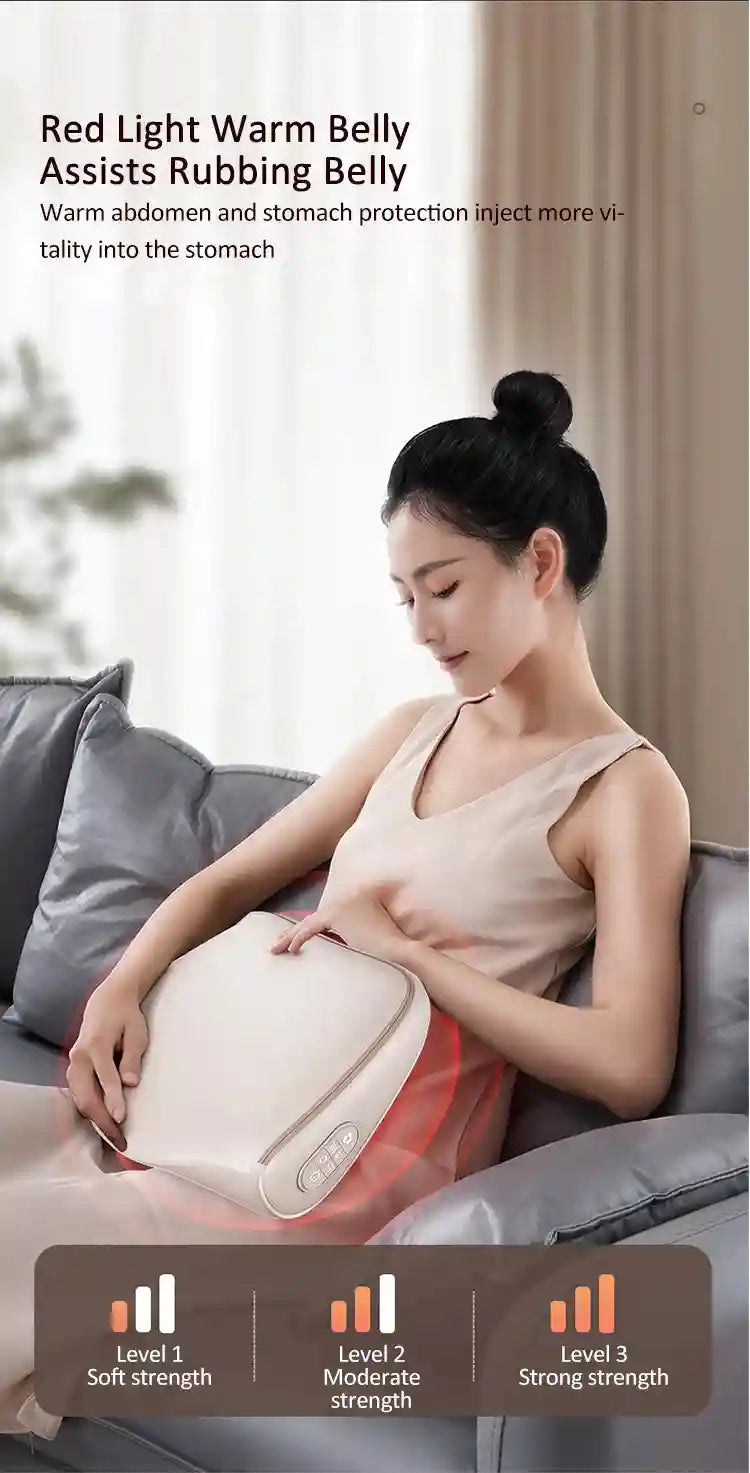 Neck Massage Pillow Shiatsu Back Massager with Heat Therapy Massage Roller Tidesmit