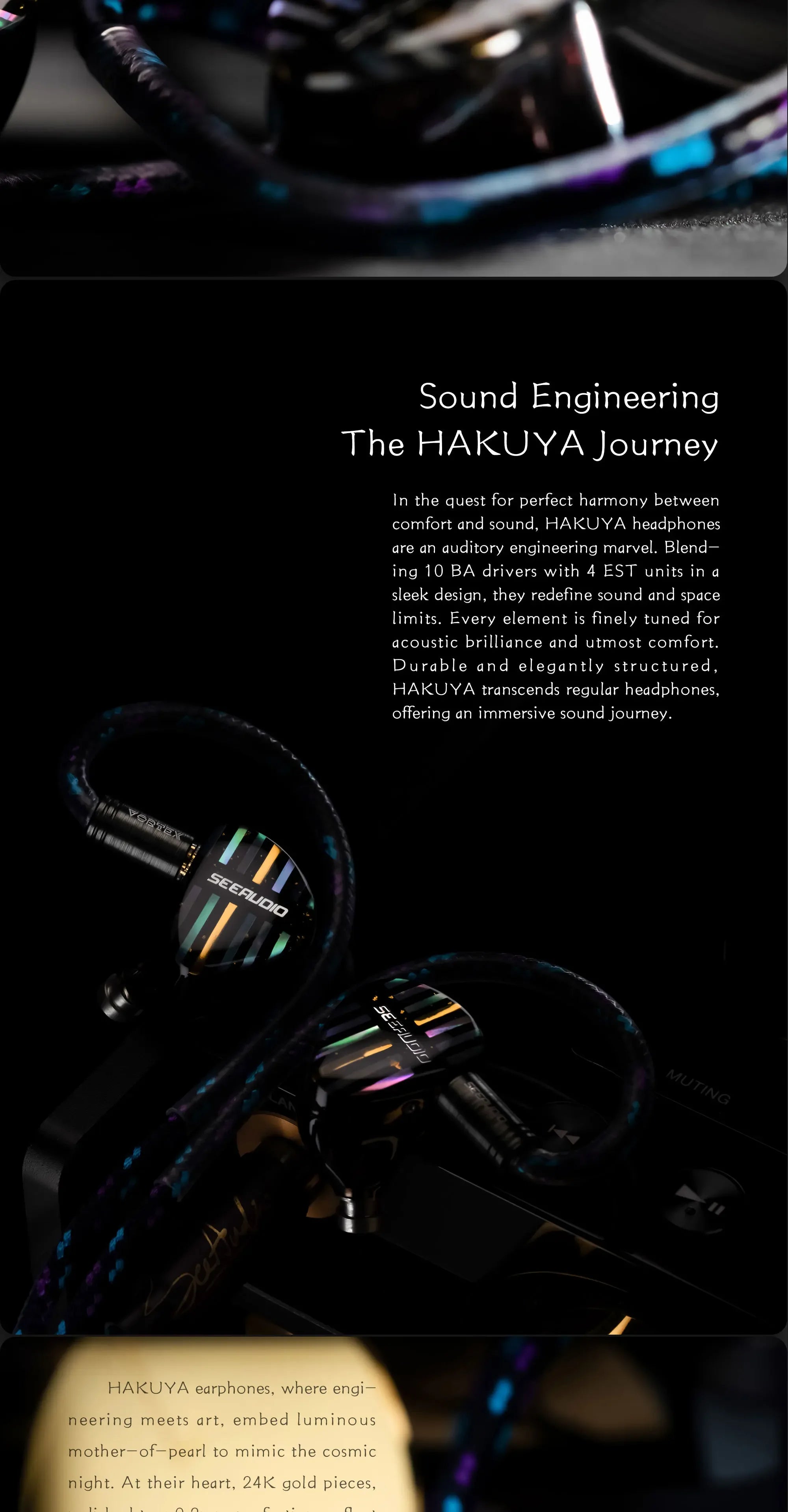 SeeAudio HAKUYA 14-Driver Hybrid In-Ear Monitors by Tidesmit Tidesmit