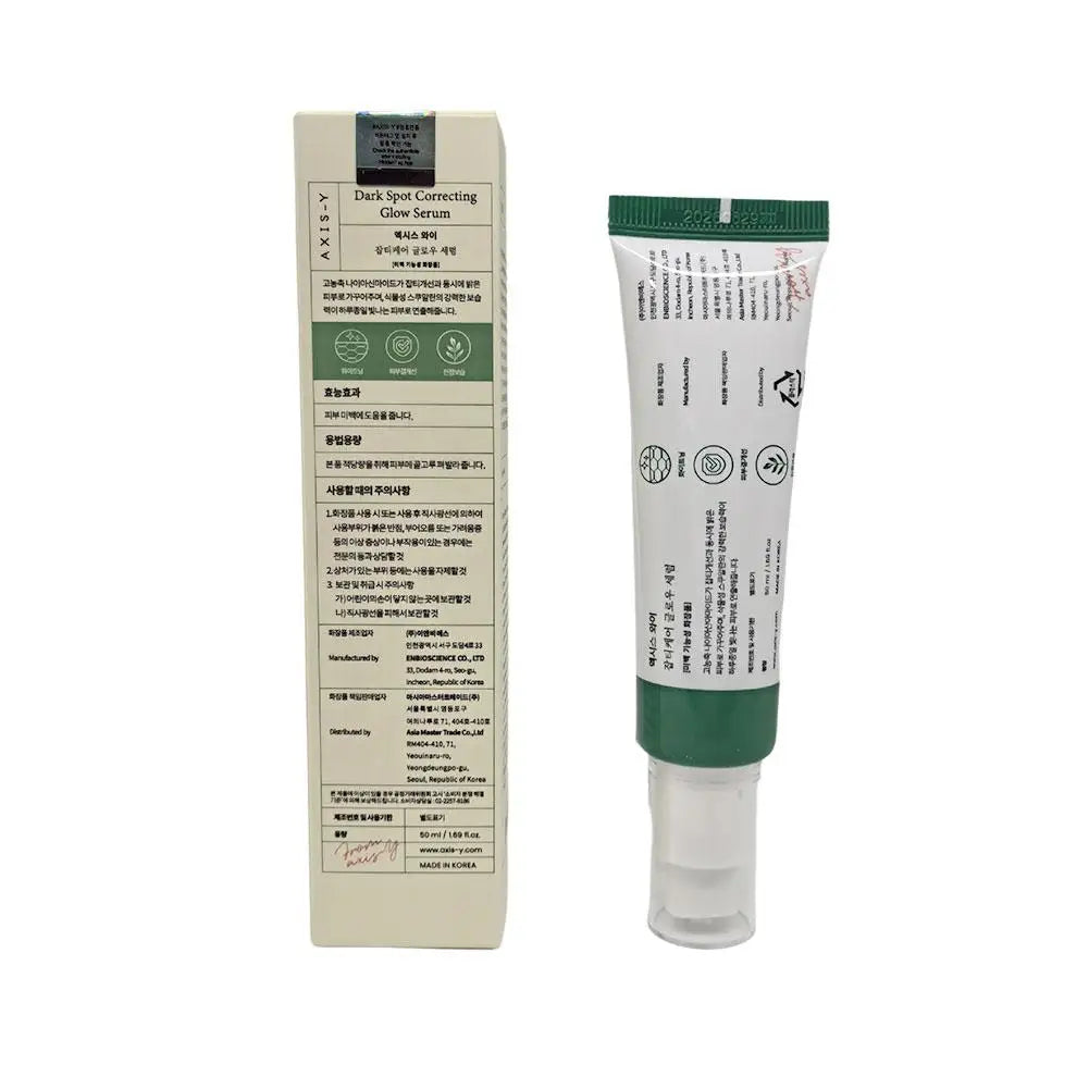 Korean AXIS-Y Dark Spot Correcting Glow Serum Reduce Pigmentation Issues Moisturizing And Brightening Essence Deep Nourish Skin