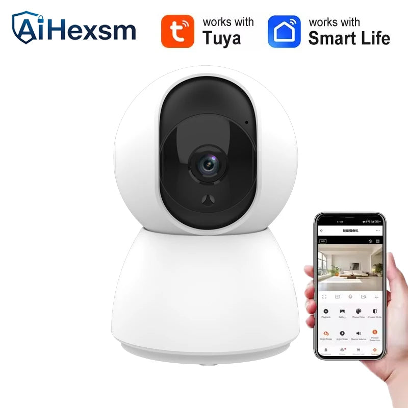 4MP 2K 400W Tuya Smart WiFi 355 IP Camera Indoor Wireless Surveillance Auto Tracking Human Home Security CCTV Baby Pet Monitor
