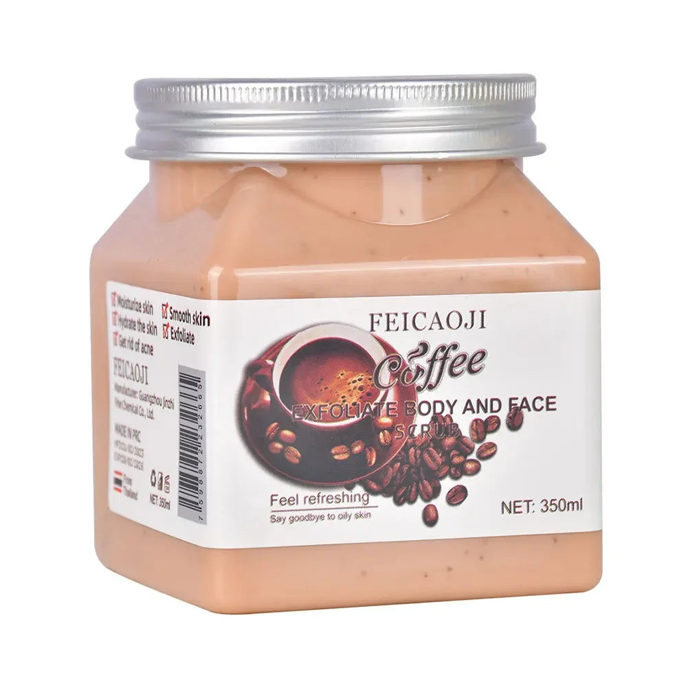 Exfoliating Body Scrub 350ml | Deep Cleansing Hydrating Gel by Tidesmit Scrubs Treatments Coffee Tidesmit