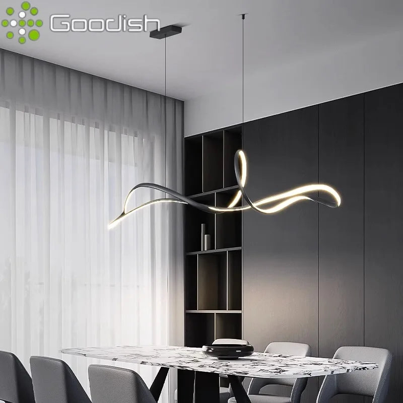 Modern 150cm LED Ring Light - Adjustable Dimmable Pendant for Creators Tidesmit