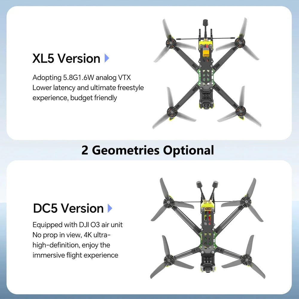 iFlight Nazgul DC5 ECO 5-inch FPV Drone 6S 4K System Tidesmit