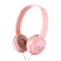 Wired Over-Ear Headphones for Kids with Mic, Adjustable Fit, Blue Pink Tidesmit