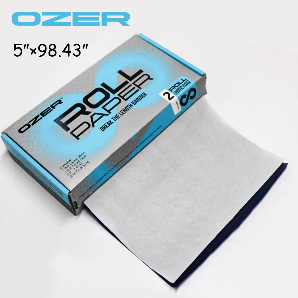 Tattoo Transfer Paper for Thermal Printers - 100 Sheets High Precision Permanent Makeup Machines 1 Box Tidesmit