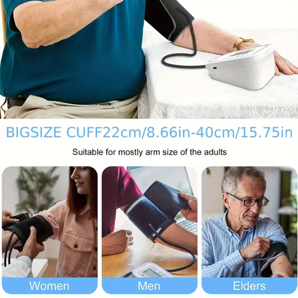 Blood Pressure Meter Digital Automatic Tonometer Upper Arm Blood Pressure Monitor Medical Tensiometer Sphygmomanometer Measure