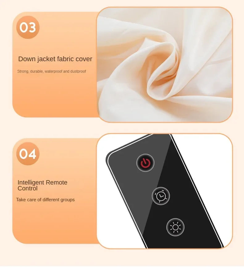 Tidesmit portable electric clothes dryer with UV sterilization and space-saving foldable design for laundry drying