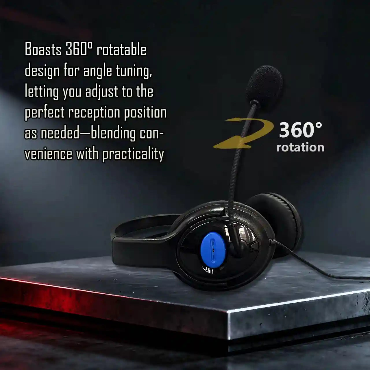 Wired Over-Ear Gaming Headphones - Noise-Canceling Black - Tidesmit Tidesmit