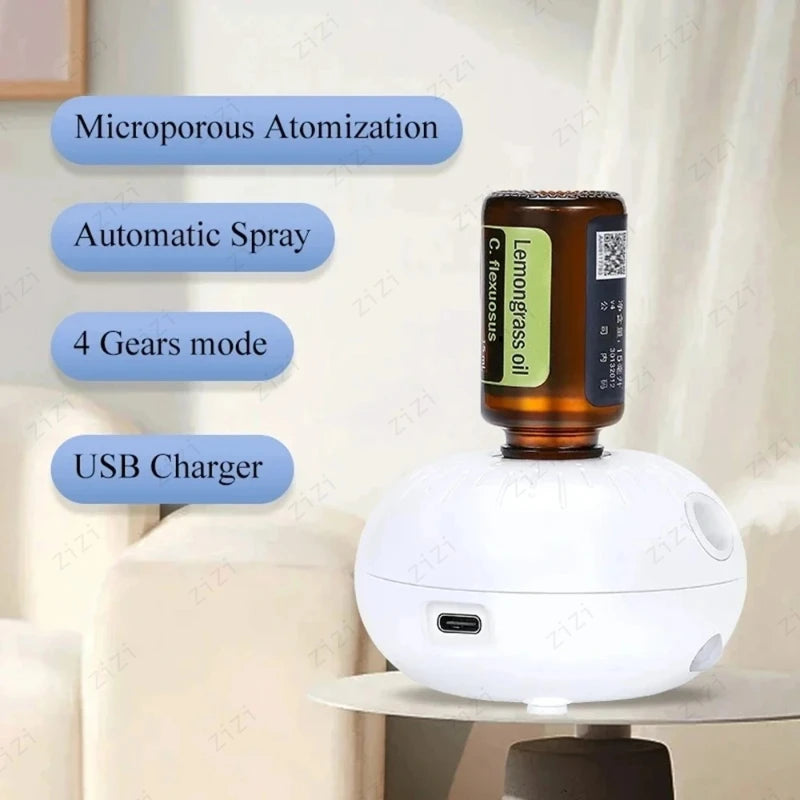 Pure Essential Oil Bubble Waterless Aromatherapy Machine Wireless Induction Portable Atomization Aromatherapy Machine