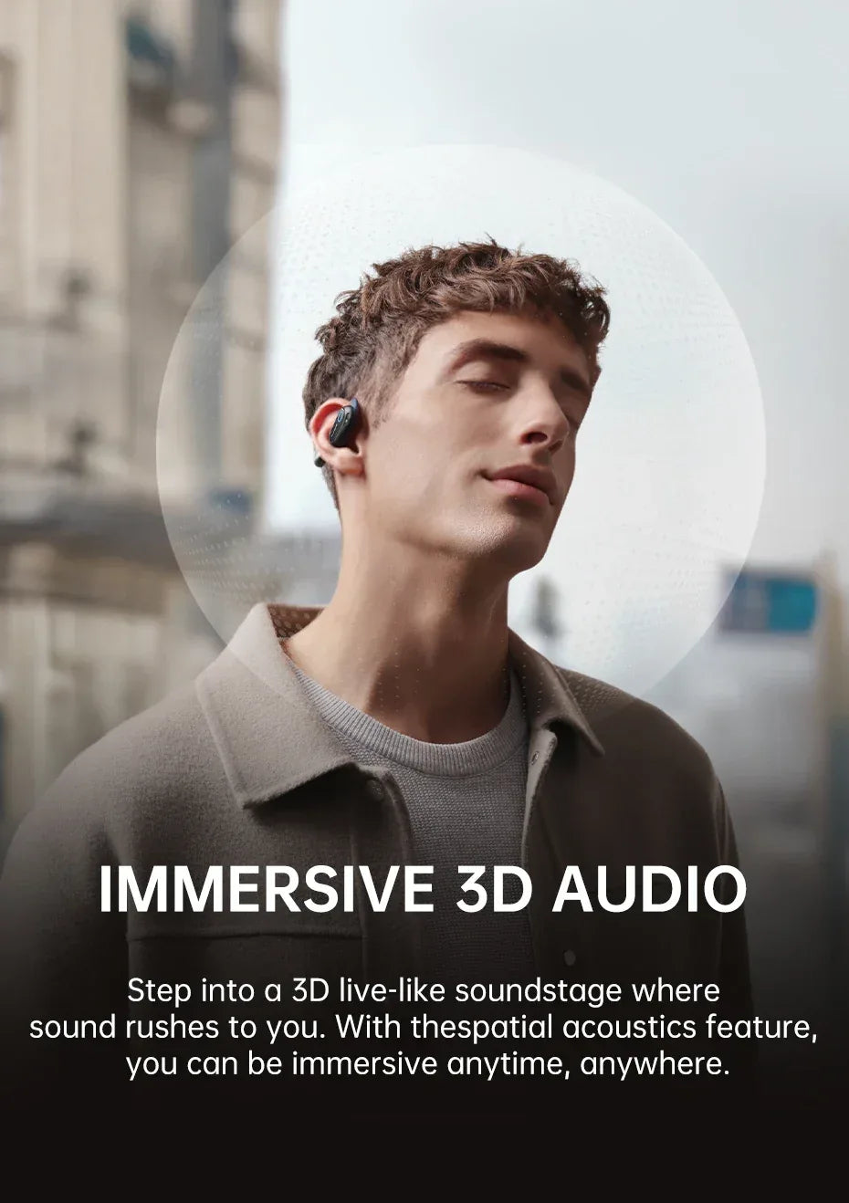 Open-Ear Sport Earbuds Bluetooth 5.4 60-Hour Playtime by Tidesmit Tidesmit