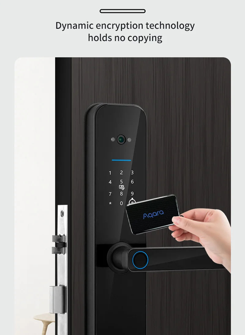 XSDTS New Tuya Wifi Digital Electronic Smart Door Lock With Biometric Camera Fingerprint Smart Card Password Key Unlock