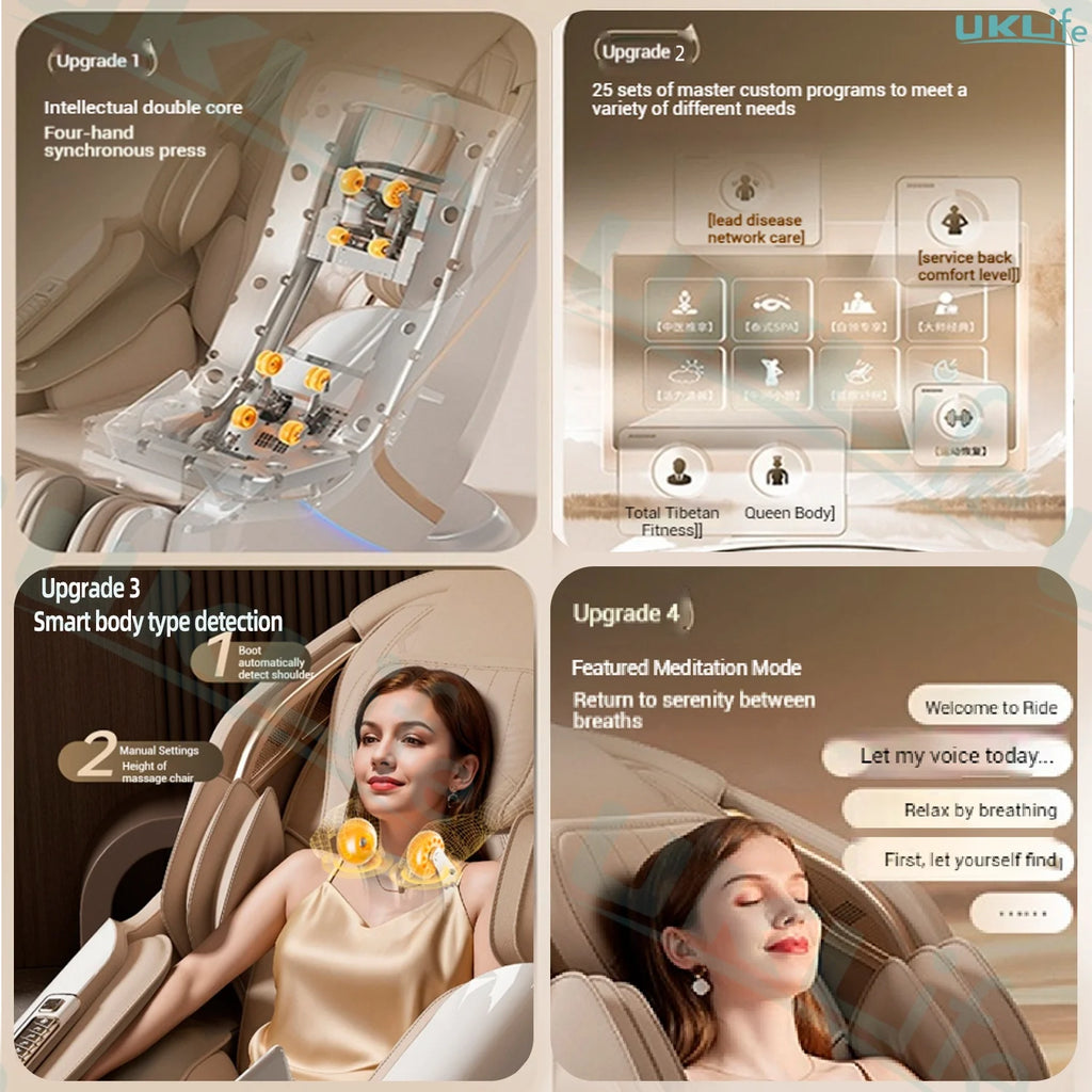 Zero Gravity 4D SL-Track Full Body Massage Chair by Tidesmit Body Shaping Massage Equipment Tidesmit