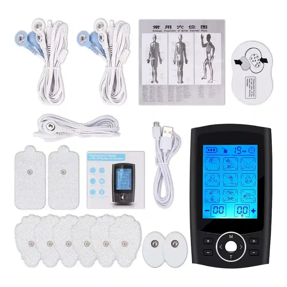 Eye Massage Instrument for Pain Relief - Portable EMS Wellness Device Eye Massage Instrument Black without pen Tidesmit