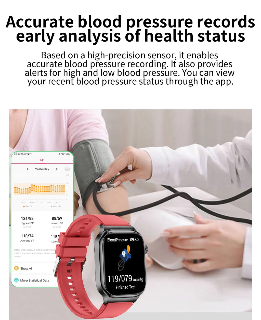 2026 New Hospital Level Health Smart Watch Body Fat ECG Blood oxygen BP Health AMOLED Screen HD Call Sport Smart Watches For Man