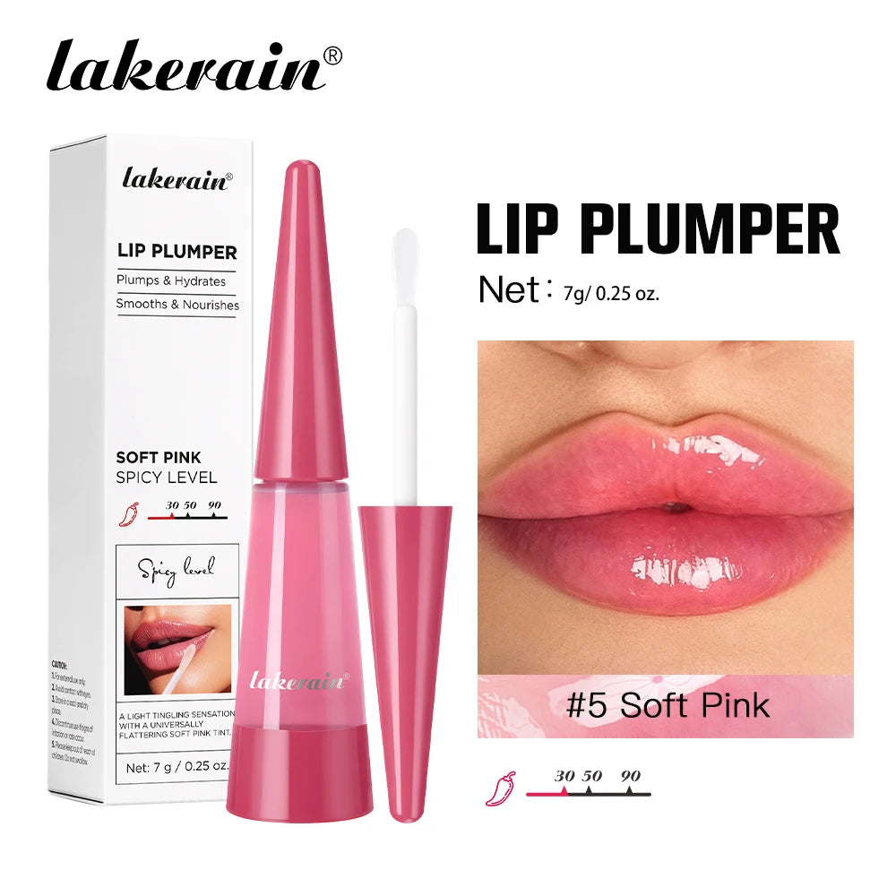 Lip Plumper Gloss - Hydrating Voluminous Finish by Tidesmit Lip Care Soft Pink Tidesmit