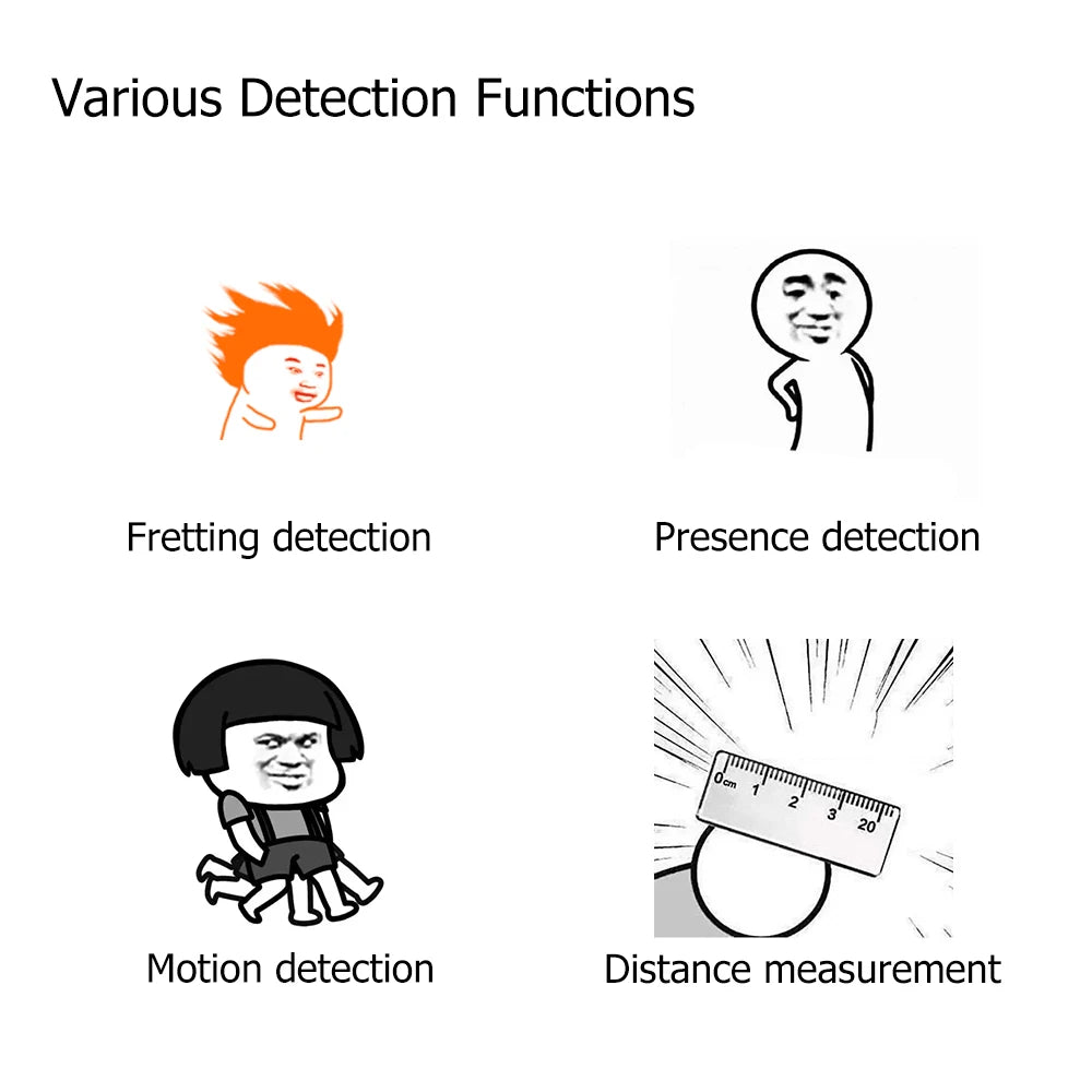 MmWave Human Presence Sensor with Luminance Detection for Smart Homes Tidesmit