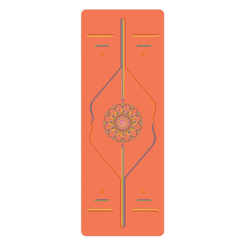 Rainbow Yoga Mat PU Natural Rubber Non-slip Sports Fitness Mat